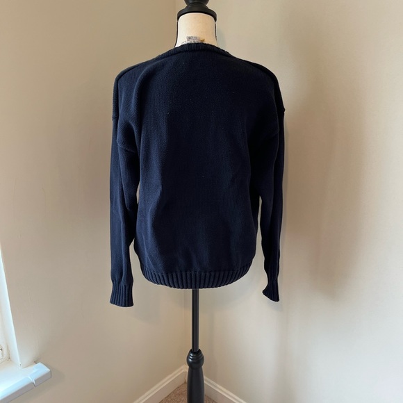 Gucci vintage cotton navy blue sweater size M - Picture 3 of 5